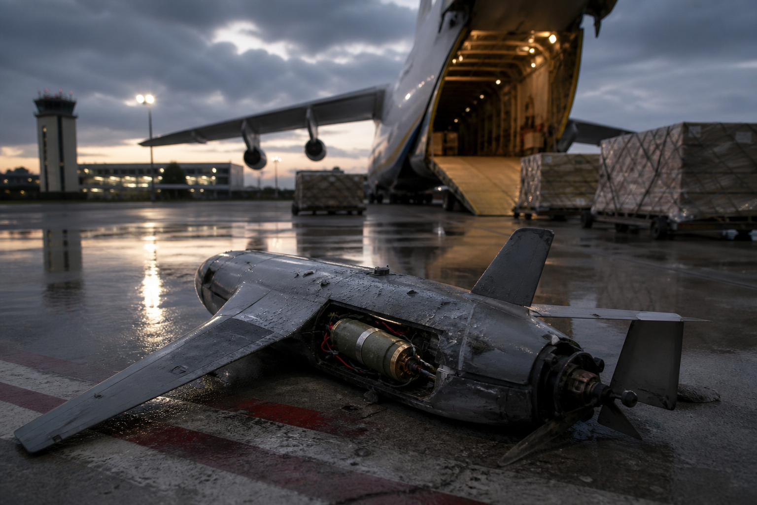 Germany Accuses Russia Over Explosive Drone Found Near Ukrainian Planes