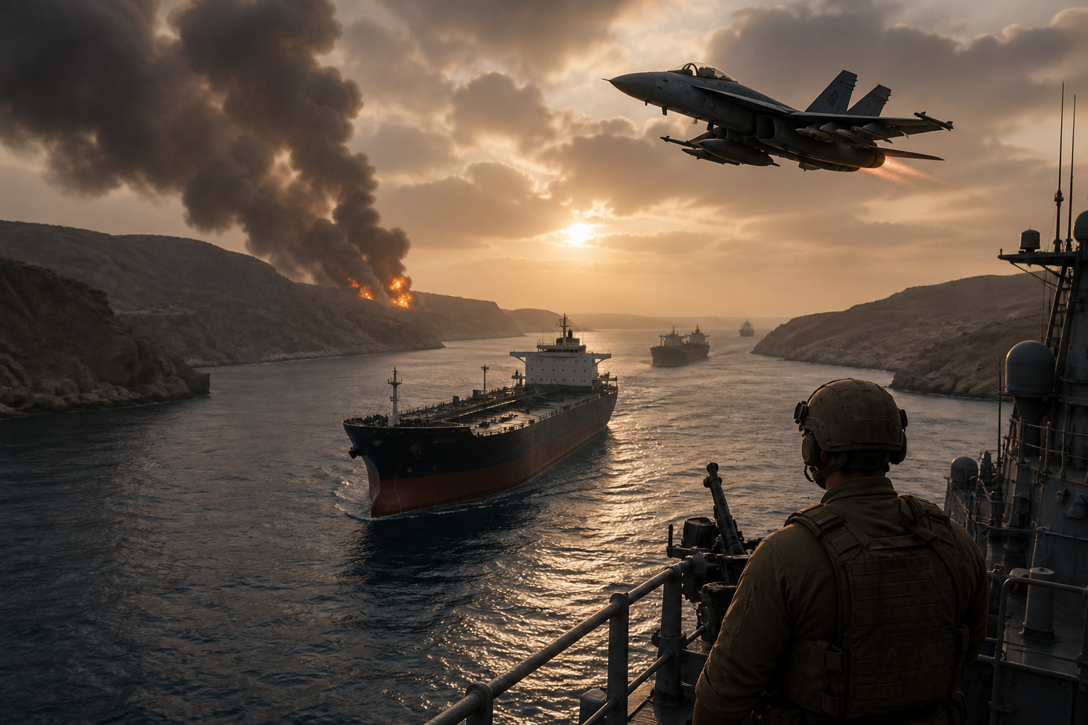 U.S. Strikes Iran After Ships Are Hit Near the Strait of Hormuz